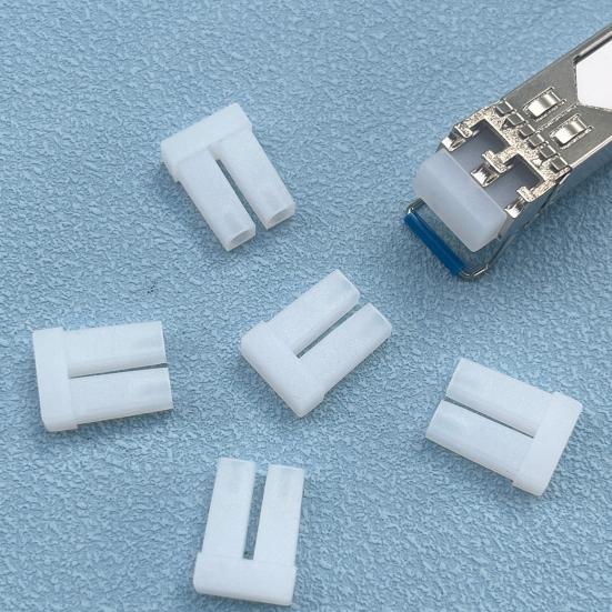 10 шт. Пылезащитные колпачки LC SFP XFP SFP+ Модуль оптического трансивера Оптическое волокно Дуплексные LC Черные Резиновые Пылезащитные Чехлы Протекторы Защиты