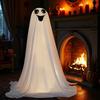 Хэллоуин Украшение Призрак Наружное Сделай сам Большие Светящиеся Тканевые Призраки со Светодиодной Гирляндой Жуткий Стоящий Белый Призрак для Сада Патио Переднего Портика