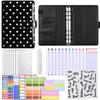 A6 Refillable Ledger Notebook Larbu Macaron Buckle Polka Dot Cash Budget Planner Portable Binding Journal with Replaceable