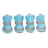 4 Pcs Dog Shoes Breathable Mesh Dog Boots for Summer Hot Pavement Anti-Slip Sole Paw Protector for Small Medium And Large Dogs