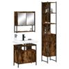 3-piece Bathroom Furniture Set Smoked Oak