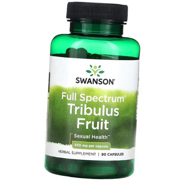Tribulus Extract, Full Spectrum Tribulus Fruit 500, Swanson 90caps (08280014)