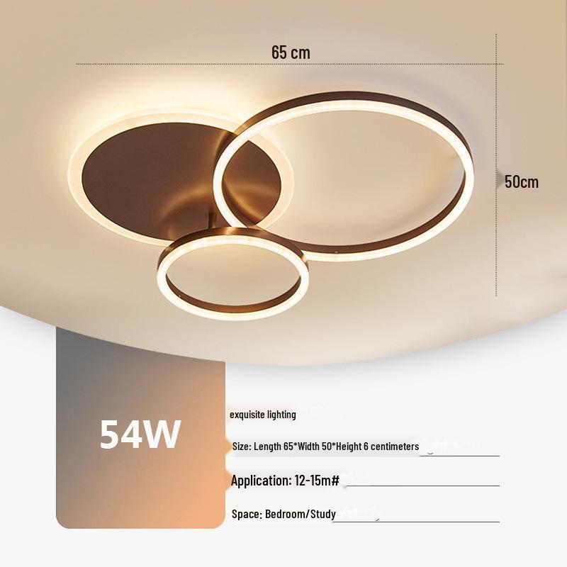 Скандинавская современная светодиодная потолочная лампа - Креативный круглый дизайн для гостиной, кабинета, спальни