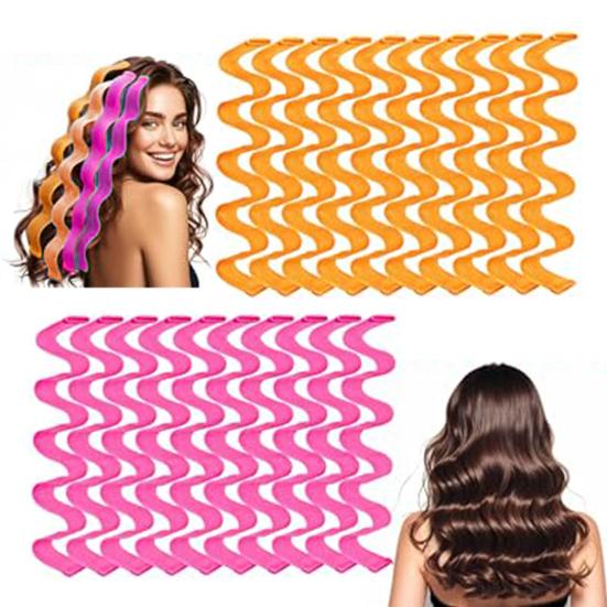 12/24 шт 25/45/65 см волнистые бигуди без нагрева с крючком для укладки многоразовые портативные женские