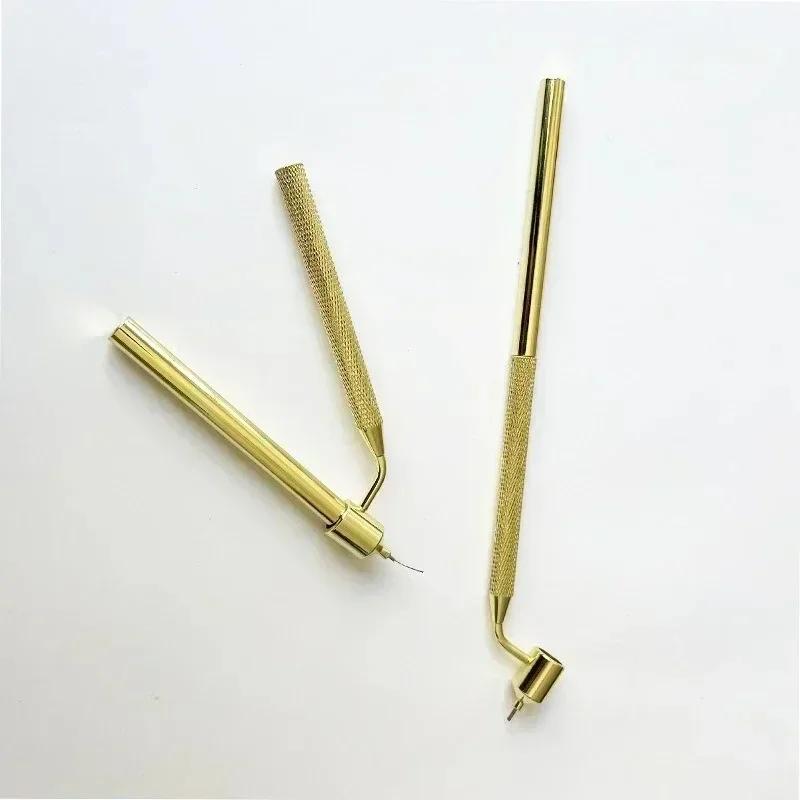 Ручка для подкраски царапин на автомобиле, скошенная, для точной прорисовки тонких линий, с аппликатором для краски