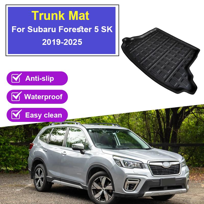 Car Rear Trunk Mat EVA For Subaru Forester 5 SK 2019-2025 Anti-slip Mat Cargo Trunk Boot Tray Floor Rug Parts Auto Accessories