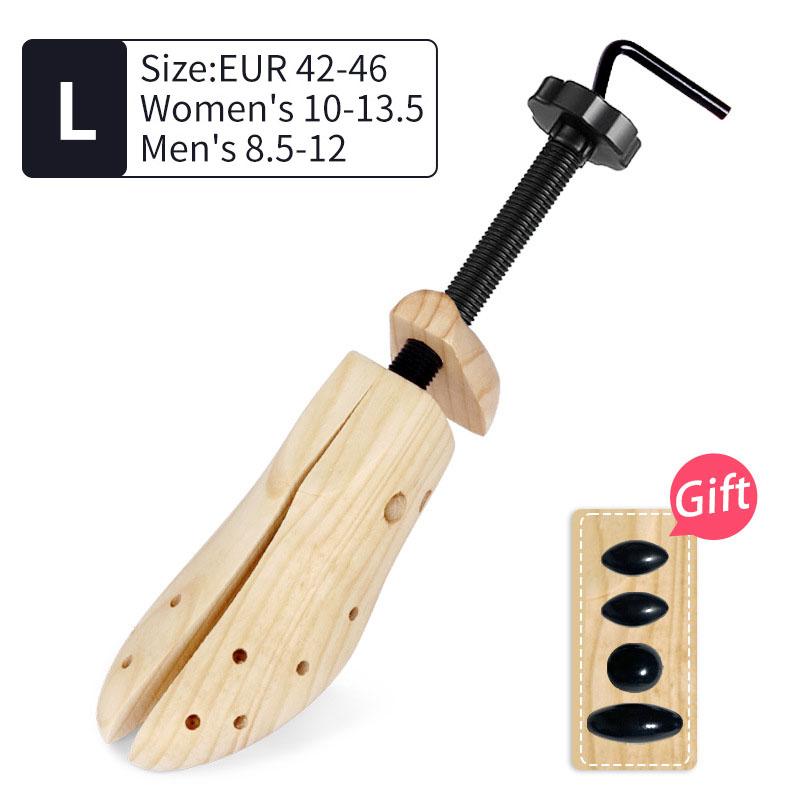 1/2 шт. Регулируемая в двух направлениях растяжка для обуви, колодка для обуви, формодержатель, стойка, сосновая древесина, расширитель для обуви для мужчин и женщин, аксессуары для обуви S/M/L