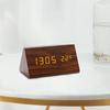 Деревянный цифровой будильник для спальни — электрические настольные часы с USB-портом, резервная батарея, регулируемая громкость, диммер, повтор 12/24 часа — стильный декор из дерева