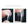 NAILWIND Прозрачные Мягкие Гелевые Типсы для Ногтей - Короткая Форма Балерина, Гладкие, Не Оставляющие Следов, Преформованные Типсы Полного Покрытия, Прозрачный Ультратонкий Дизайн для Ногтей