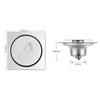 Pop Up Bounce Press-Type Floor Drain Metal Drain Filter Creative Shower Foot Floor Drain