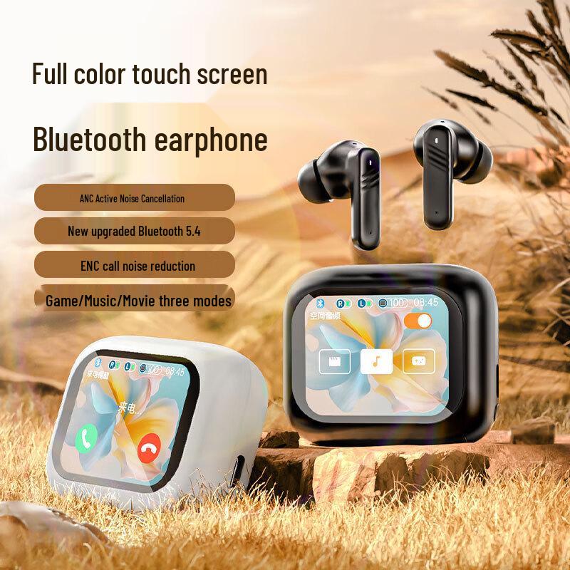 Tuolanzhe TWS LX-10ANC Noise-Cancelling Bluetooth Earphones with Screen