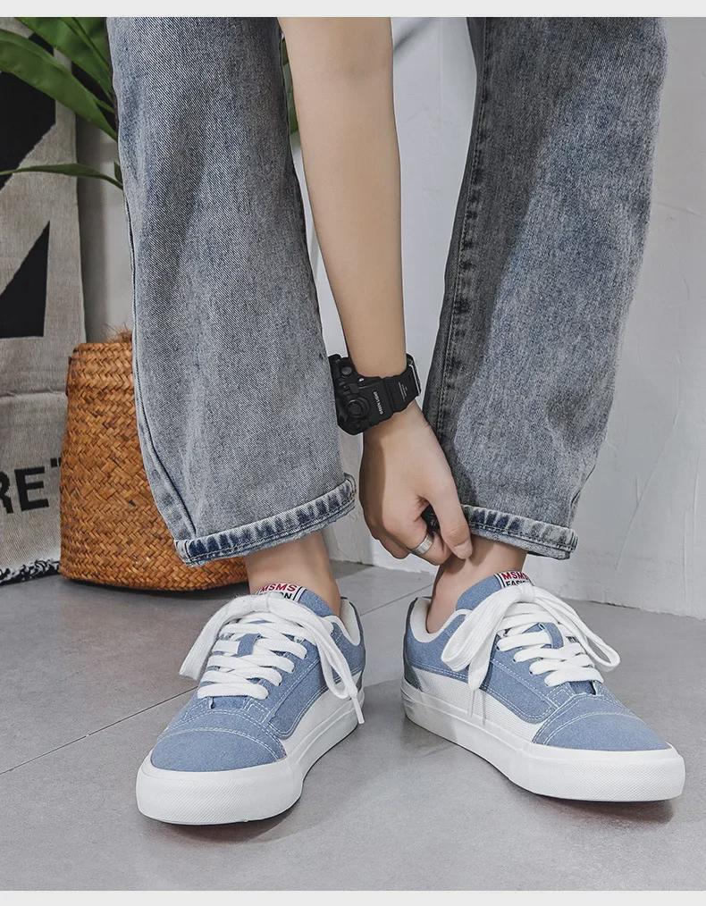 Осенняя обувь унисекс из парусины 2024 года для пар — модные повседневные спортивные уличные кроссовки