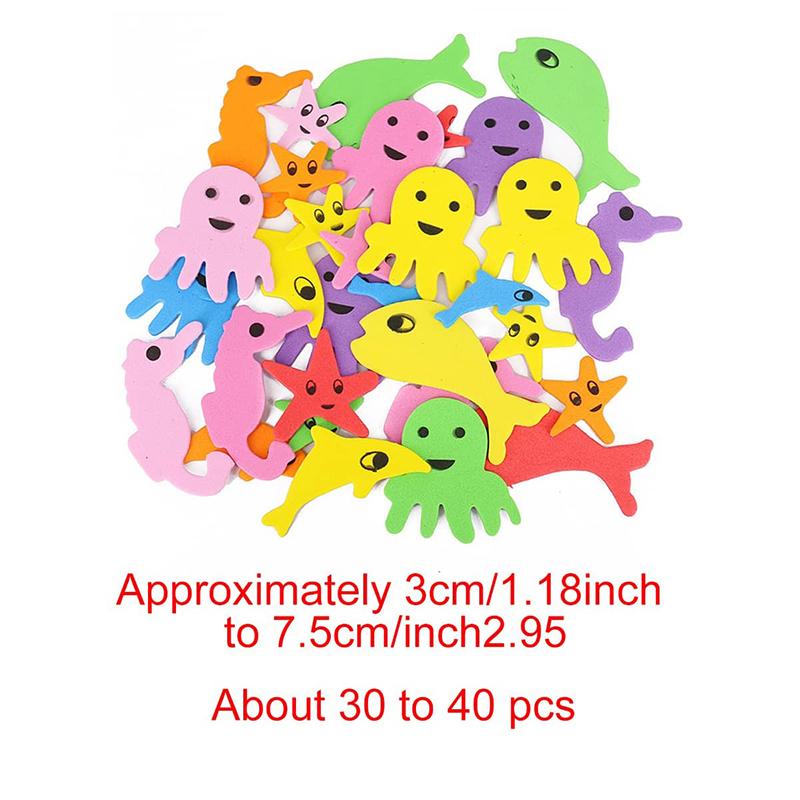 EVA 3D Stickers Children Handmade DIY Material Package Kids Sponge Paper Small Patch with Adhesive Backing Flower Animal TMZ