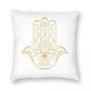 Hand Of Fatima Hamsa Square Pillowcase Polyester Linen Velvet Printed Zip Decor Pillow Case Home Cushion Cover