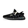 Оригинальные Yeezy Boost 350 V2 Устойчивые к истиранию Устойчивые к истиранию Низкие повседневные кроссовки Унисекс Черно-белые HQ4540(Команда373-)