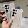 Мягкий силиконовый чехол для телефона Samsung S26 Ultra S25 Edge S24 S23 FE S22 Plus с держателем для карт и ремешком, противоударный защитный чехол