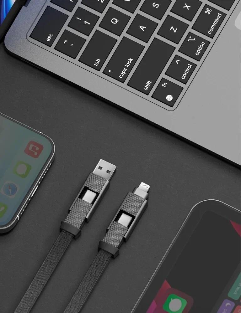 Energea Usb Type C - Apple Lightning Cable 0.15 Black 1 Pc