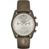 Мужской кварцевый хронограф Tazio Silver Brown Leather AR6076