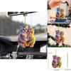 Adorable Acrylic Couple Cat 2d Car Hanging Ornament For Stylish Auto Interior Decor