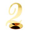 1PC Number Sign Birthday Party Seat Card 0-9 Number With Base Wedding Supplies Acrylic Mirror Table Decor 3D Digital