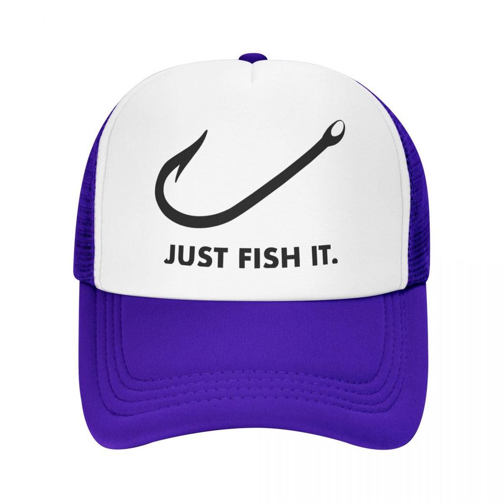 Панк унисекс забавная рыбалка Just Fish It шляпа дальнобойщика для взрослых рыбак подарок регулируемая бейсболка WoUnisex унисекс уличные шляпы Snapback