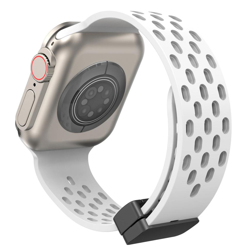 Магнитный ремешок для Apple Watch Ultra ремешок 49мм 44мм 45мм 41мм 40мм 42мм 38мм Силиконовый Correa Браслет iWatch Серия 8 se 7 6 5 4
