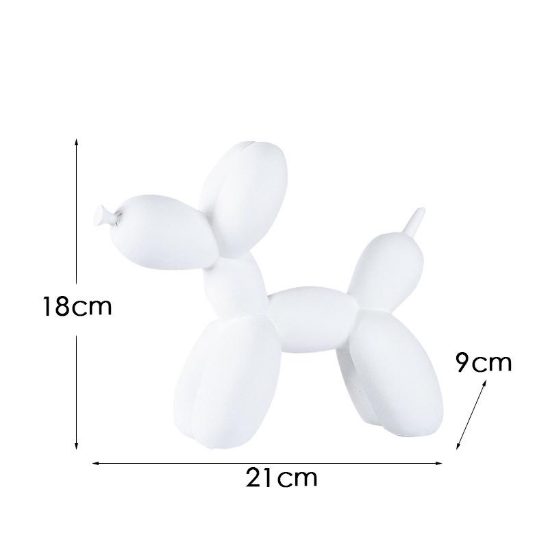Золотая фигурка собаки из смолы в виде воздушного шара для декора дома, офиса и гостиной