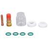 9 Pcs Set TIG Welding Torch Accessories Collet Gas Lens Glass Cup Gasket O Ring Welding Torch