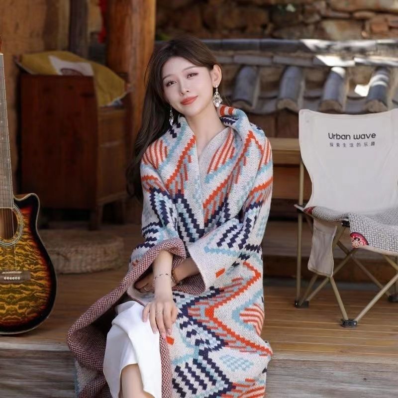 Богемный скандинавский стиль офис кондиционер вязаный плед для ног шаль общежитие плед толстый