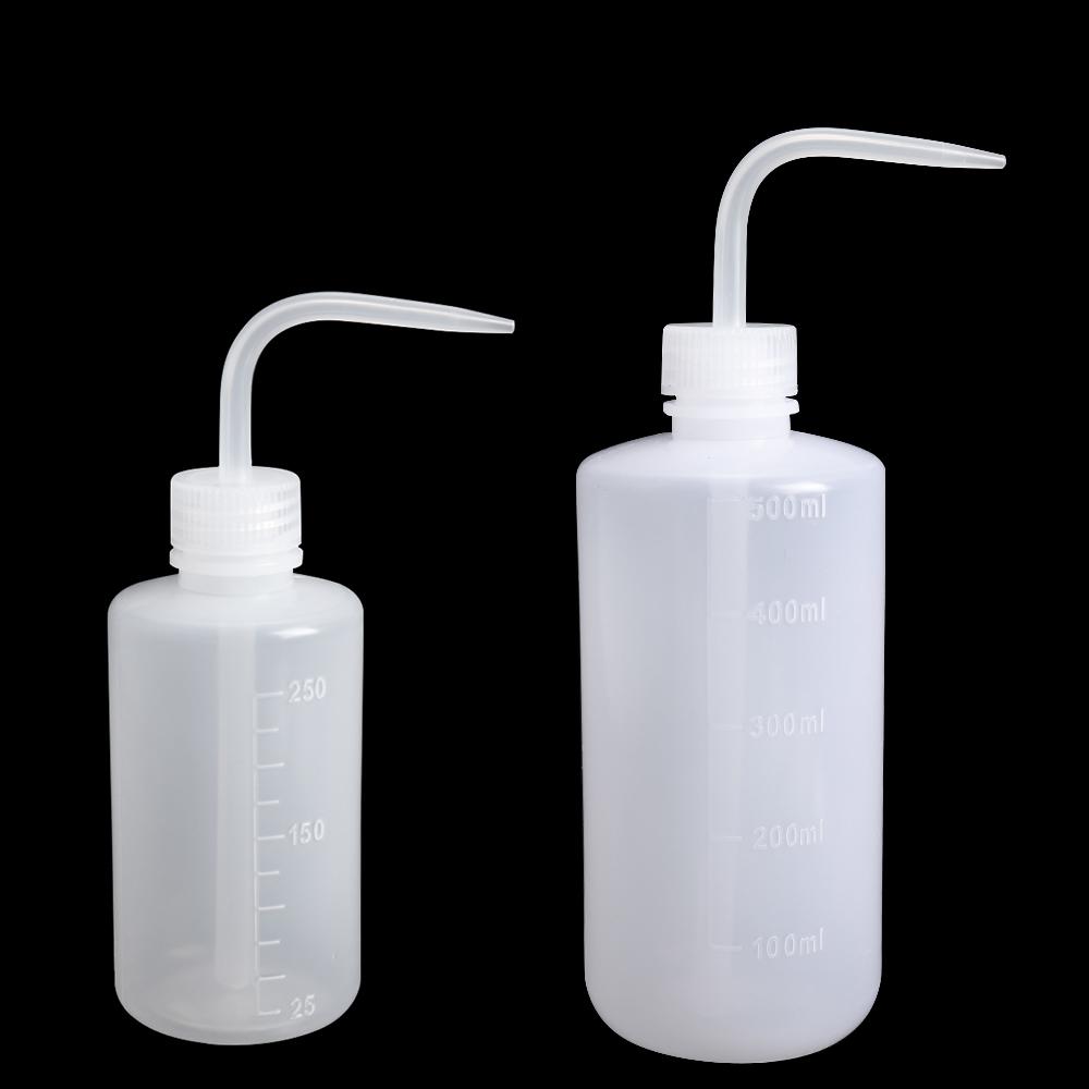 250ml/500ml Plastic Bend Washing Watering Can Gardening Curved Mouth Alcohol Bottle
