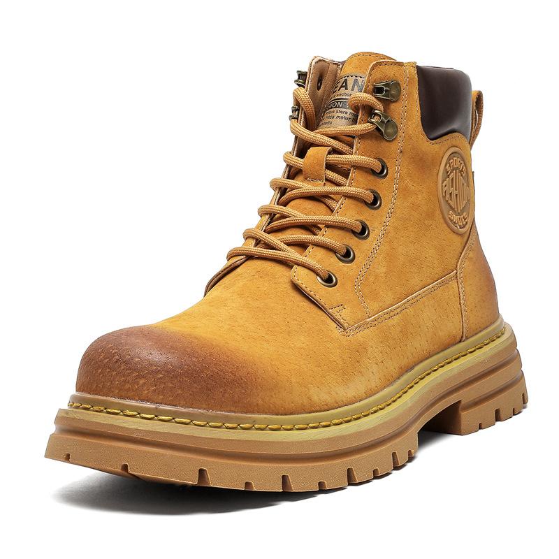 Мужские ботинки Мартин 2024 новые ботинки цвета ревеня британский стиль высокие берцы крутые не плохие рабочие ботинки челси короткие ботинки 26334-J