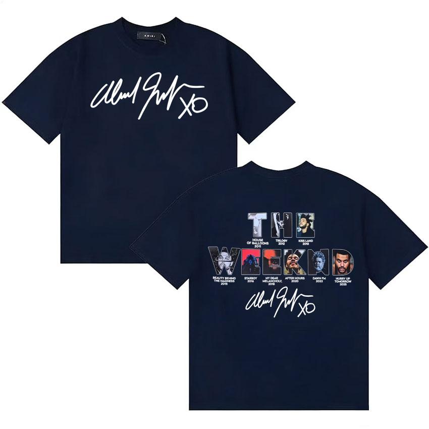 Streetwear Tops The Weeknd Hurry Up Tomorrow Album 2025 Tide T Shirt Unisexs Clothing Short Sleeve Tshirt Oversized Cozy Tshirts
