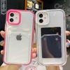 2 In 1 Transparent Card Slot Shockproof Phone Case For Iphone 13 11 12 Pro Max Xr Xs 14pro 12 13 Soft Clear Bumper Back Cover