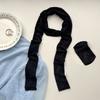 White Black Lace Long Scarf French Style Long Ribbon Trendy Neck Strap  Women