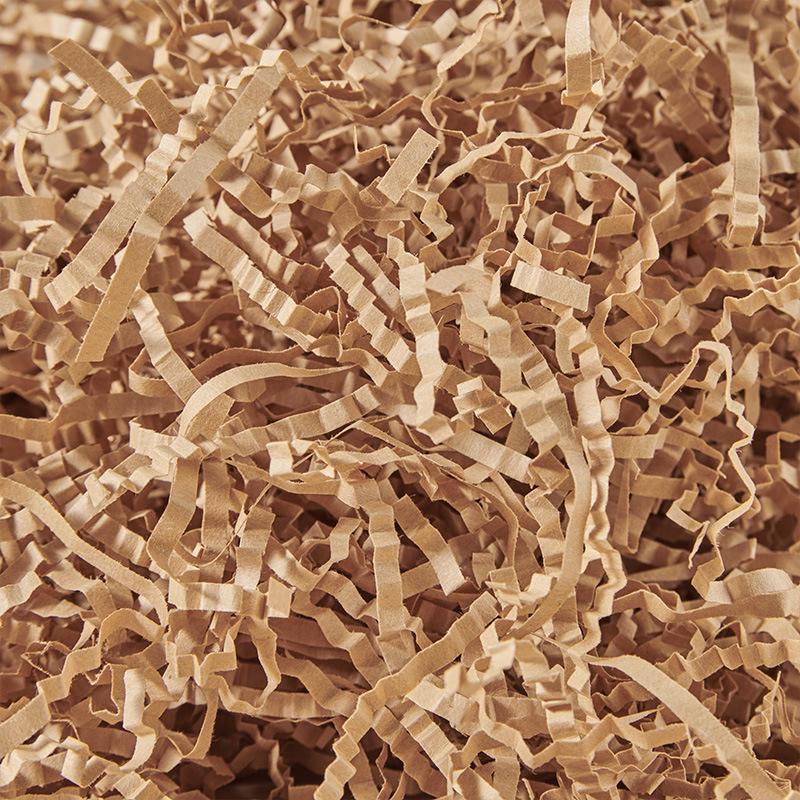 Wavy Cowhide Color Shredded Paper Filler for Gift Boxes - Red Wine Cosmetics Wrinkled Raffia