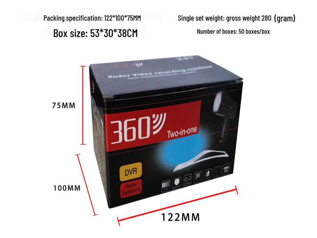 VG3 Electronic Vehicle Radar & Dashcam with Multi-Voice Alerts