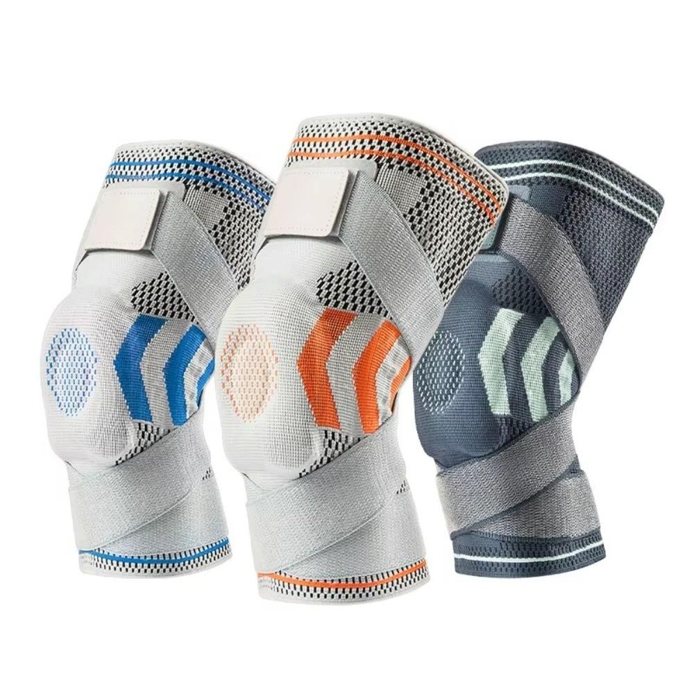 Spring Support Basketball Straps Silicone Knee Pads Leg Warmers Durable Sports Knee Pads