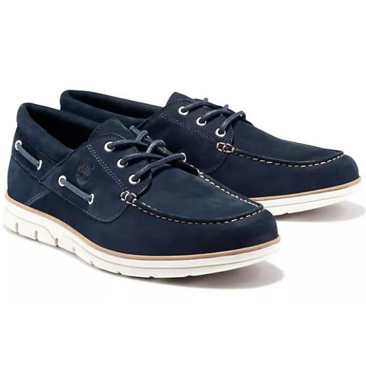 Timberland Bradstreet Shock Absorbing Slip Resistant Low Top Casual Sneakers Men Sneakers Navy-Blue A1HCX019