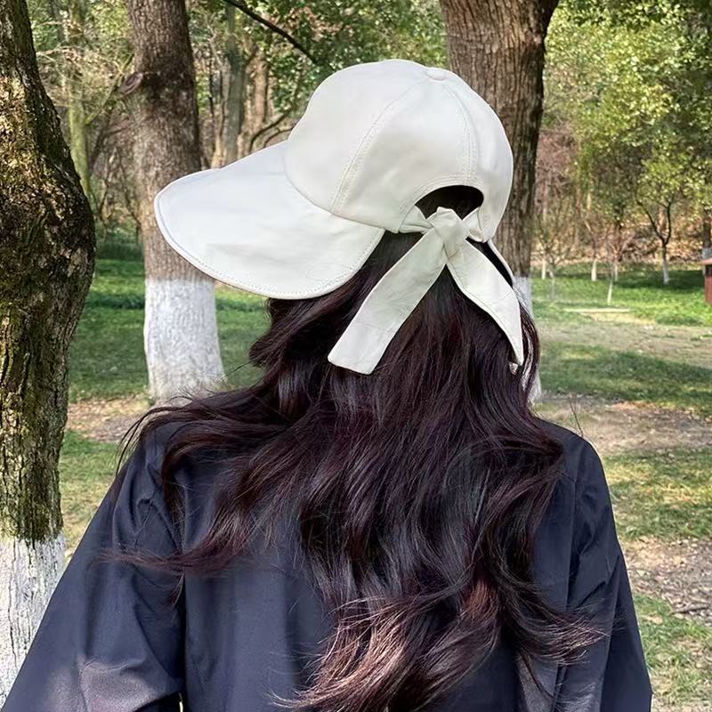 Big girl sunscreen hat summer new neck protection anti-ultraviolet bucket hat multi-functional sunshade brim shawl