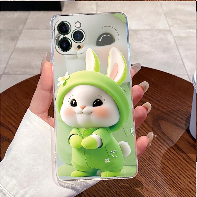 Чехол для iPhone 11 Pro 5,8" Чехол iPhone 11 Pro Max 6,5" Чехол Роскошный Милый Сердце Любовь Кролик Смешной Прозрачный Мягкий ТПУ Чехлы для Телефона