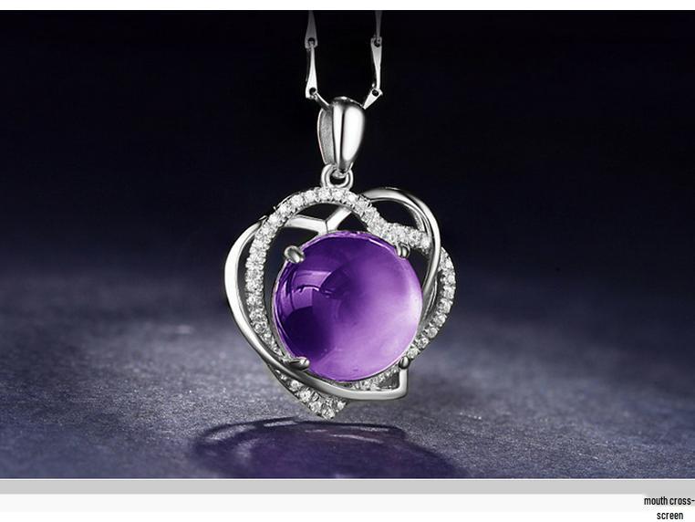 Women's Rose Quartz Clavicle Necklace - Japanese & Korean Fashion Pendant, Valentine's Day Gift