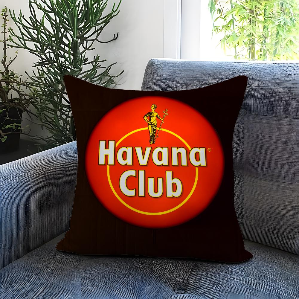 Trendy HHavana Clubes Cushion Cover Comfortable Reversible Pillow Cover Ideal for Car Sofa Bedroom Beyond
