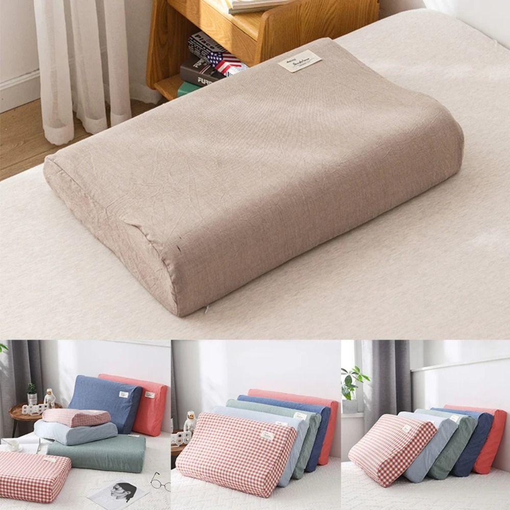 50*30cm/60*40cm Latex Pillows Case Cotton Sleeping Pillowcase Home Textile Pillow Cover Women