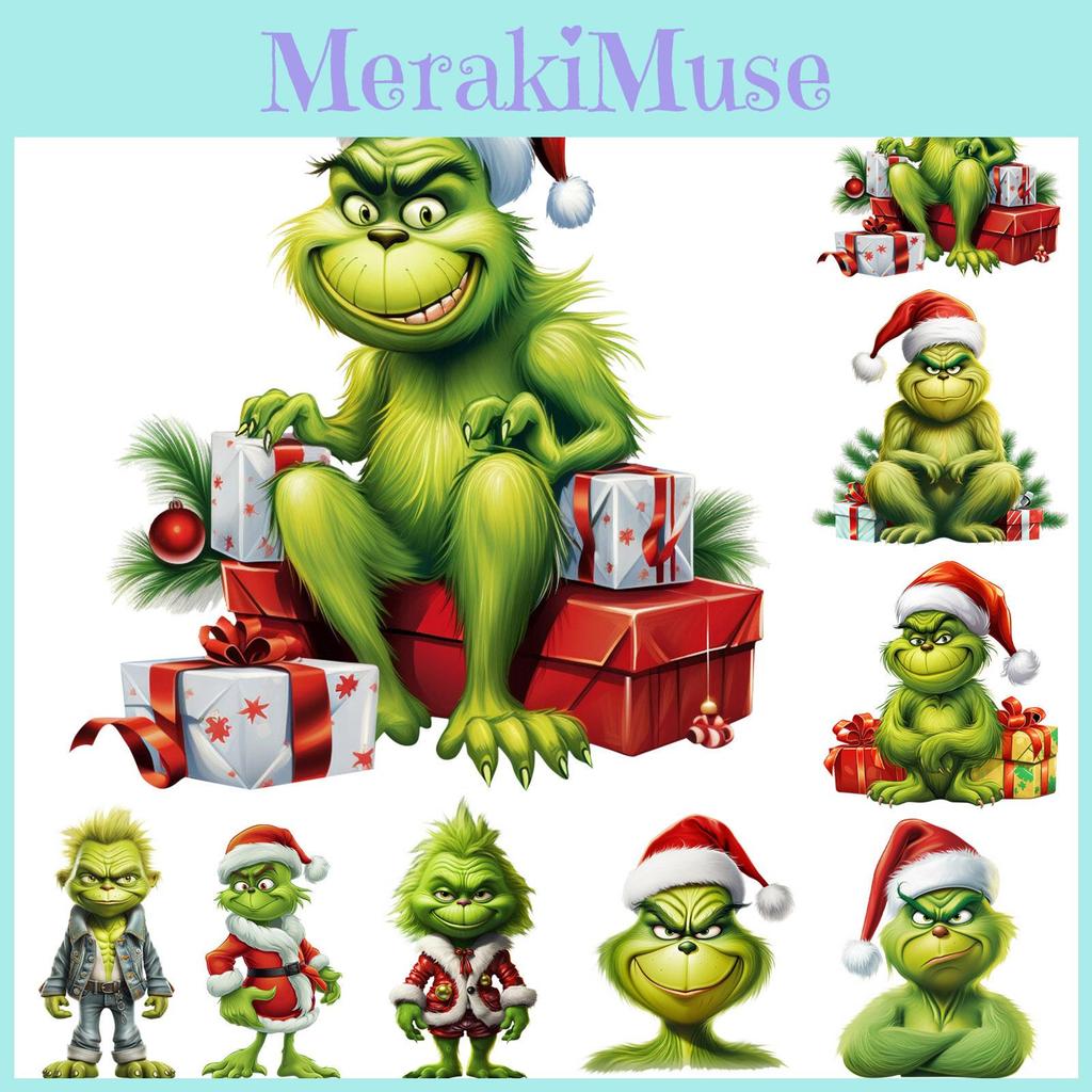 Creative Acrylic Grinch Christmas Tree Decoration Cartoon Ornament For Home And Car