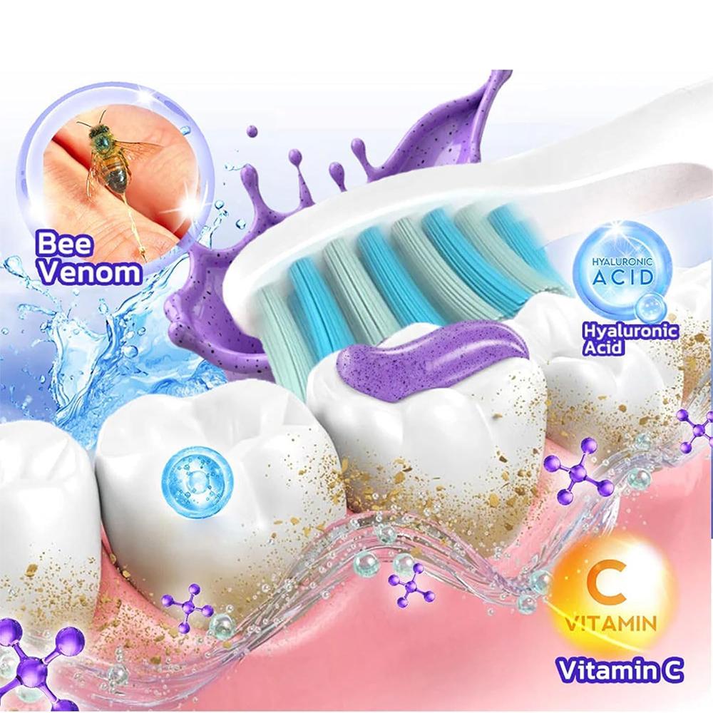 Зубная паста с пчелиным ядом, Натуральная отбеливающая зубная паста, Свежее дыхание, Натуральные ингредиенты для мужчин и женщин