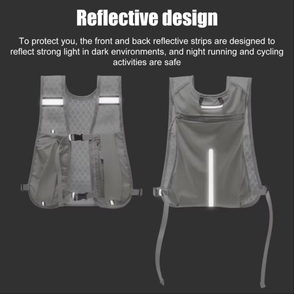 Phone Storage Pocket Running Storage Vest Lightweight Hydration Running Vest Marathon Cycling