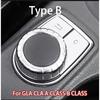 For Mercedes Benz GLA260 CLA200 A180 B260 A45 B Class Car central control Multimedia function Button Cover modification Sticker