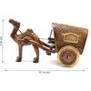 Латунная статуэтка Верблюжья повозка, Стандартный, Упаковка 1 шт.