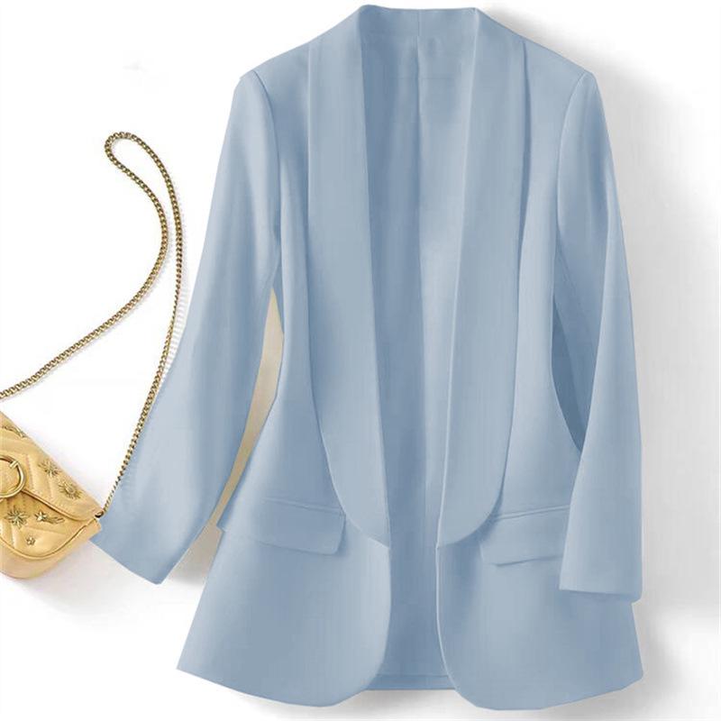 Женский блейзер в корейском стиле 2024: Модный британский повседневный костюмный набор для весны