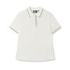 New FILA WHITE Polo Shirt Women's Cloud White F11W523105F-WT